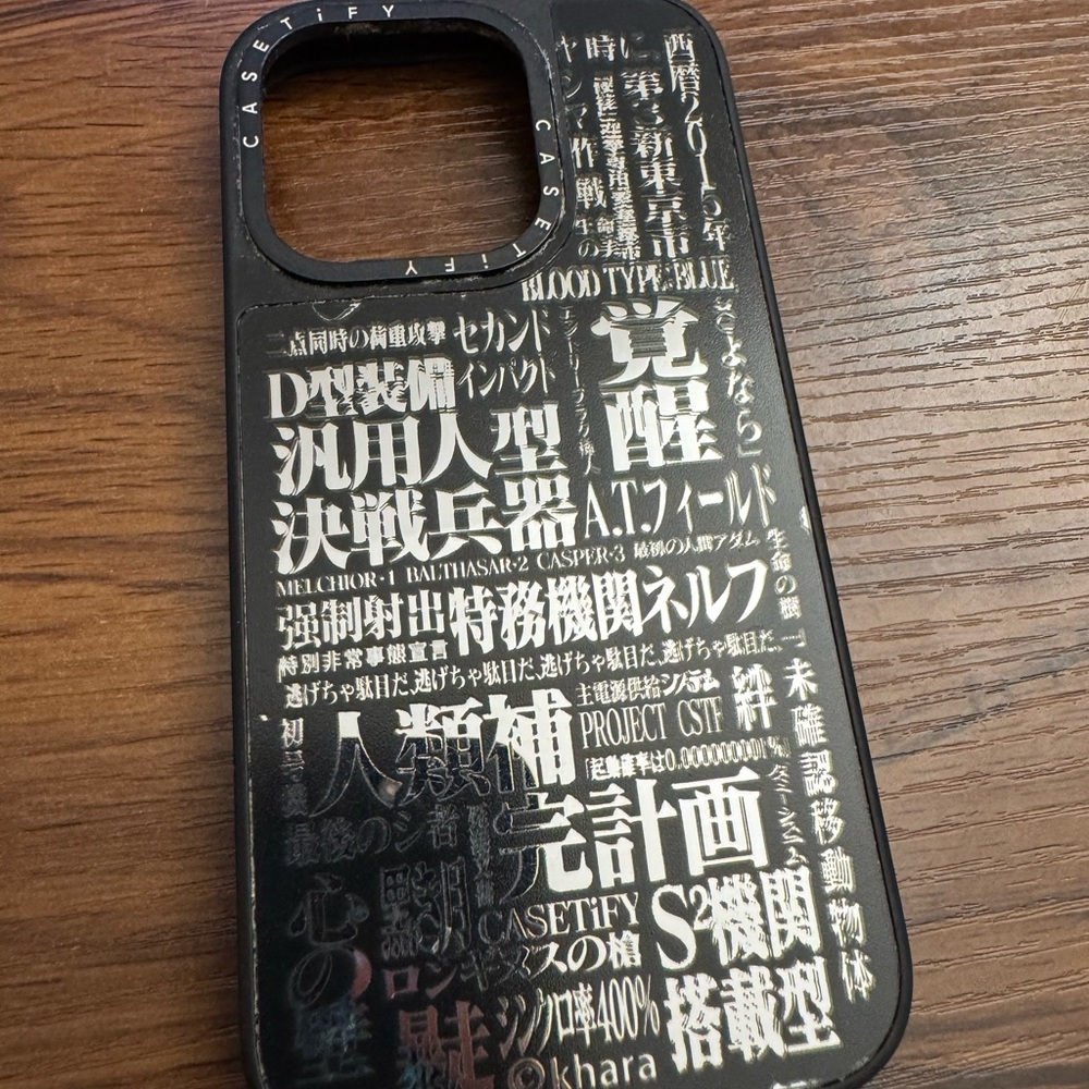 Evangelion Casetify iPhone 15 pro phone case